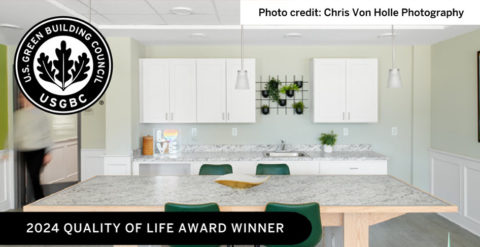 LEED Gold John Arthur Flats Wins 2024 USGBC Local Market Leadership Award