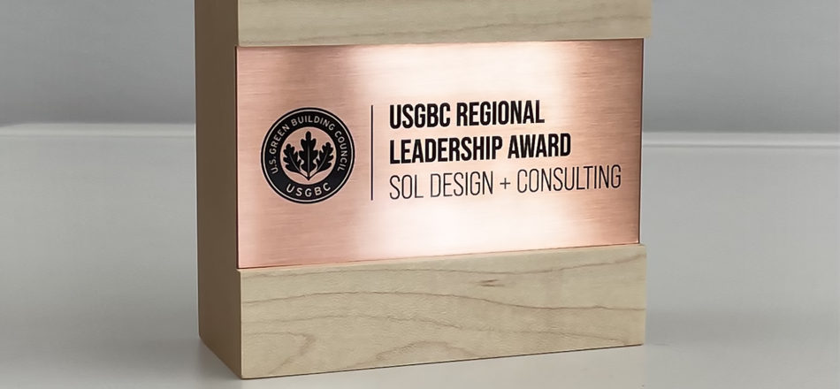 Sol wins USGBC Leadership Award